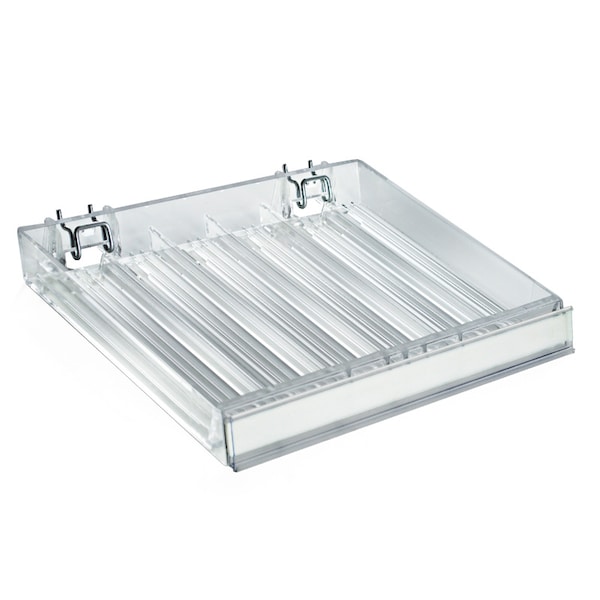Six Compartment Nail Polish Tray W/ Flip Front, PK2